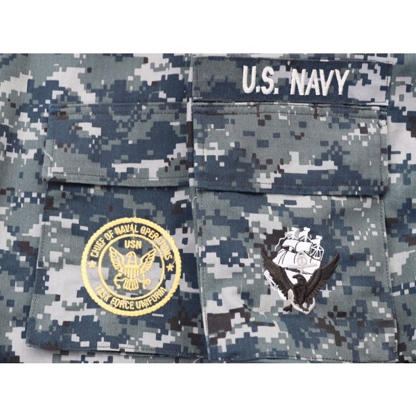 画像3: 米軍 米海軍 試作品NWU-DジャケットLARGE-REGULAR新品?