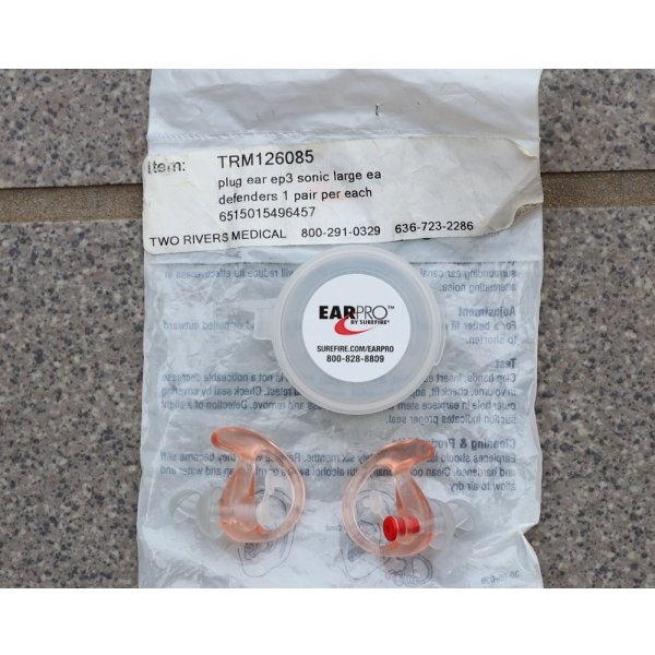 画像2: 米軍放出シュアファイアEP3イヤープラグLARGE新品