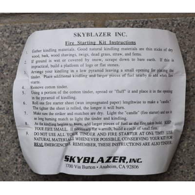 画像5: 米軍スカイブレイザー ファイアスターターキット新品