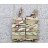 米軍放出ハイグラウンドギア ダブルオープントップマガジンポーチMULTICAM迷彩