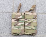 米軍放出ハイグラウンドギア ダブルオープントップマガジンポーチMULTICAM迷彩