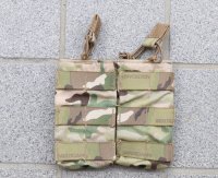 米軍放出ハイグラウンドギア ダブルオープントップマガジンポーチMULTICAM迷彩