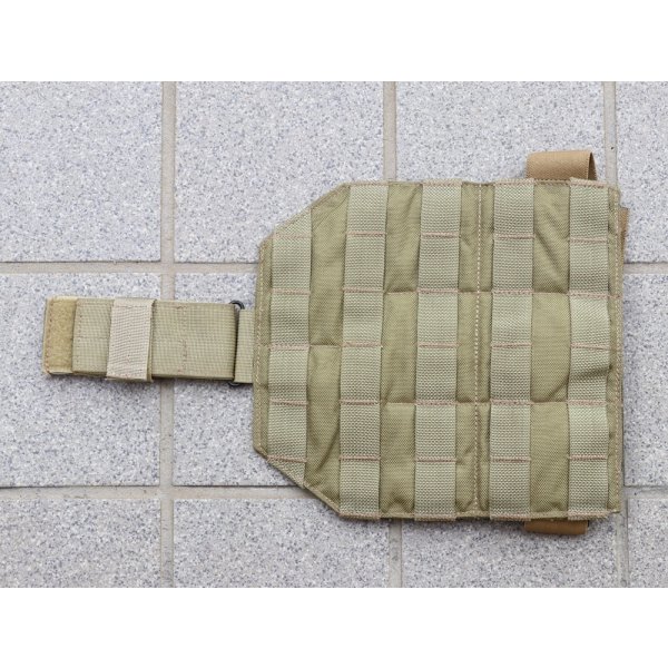 画像1:  米軍イーグルMLCSレッグパネル黒ファスロット カーキ