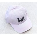 H&K製HKキャップ灰Xピンク新品