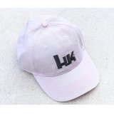 H&K製HKキャップ灰Xピンク新品