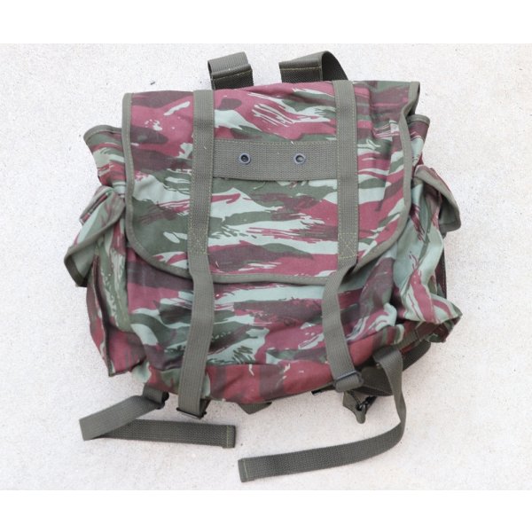 画像1: モロッコ軍? フランス軍mle55型ミュゼットバッグ リザード迷彩 新品