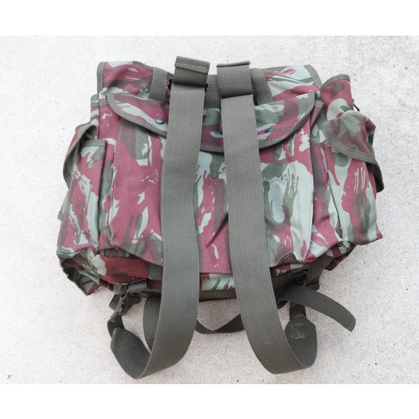 画像2: モロッコ軍? フランス軍mle55型ミュゼットバッグ リザード迷彩 新品