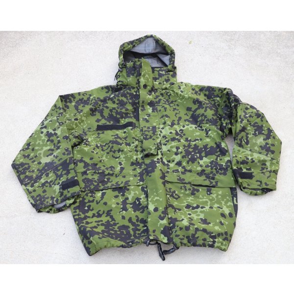 画像1: デンマーク軍ゴアテックスパーカーM84迷彩SMALL
