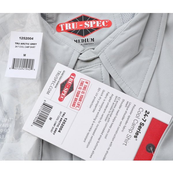 画像4: TRU-SPEC 24-7クールキャンプシャツ アークティックグレー新品