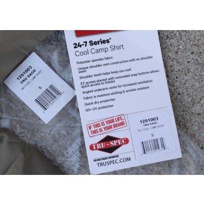 画像4:  TRU-SPEC 24-7クールキャンプシャツ セージSMALL新品