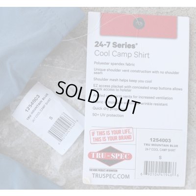 画像4: TRU-SPEC 24-7クールキャンプシャツ マウンテンブルーSMALL新品