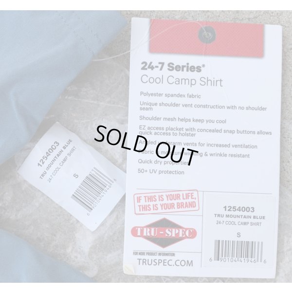 画像4: TRU-SPEC 24-7クールキャンプシャツ マウンテンブルーSMALL新品
