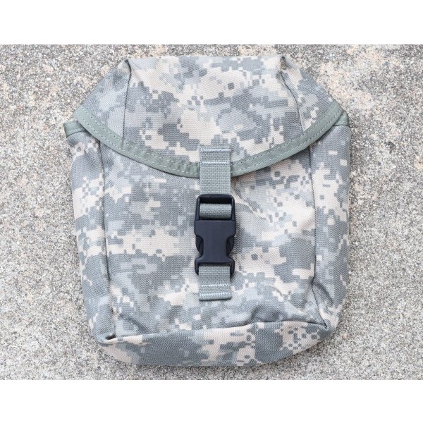 画像1: 米軍アライドIFAKポーチUCP迷彩(ACU迷彩)黒ファスロット新品
