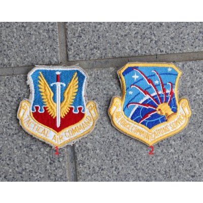 画像1: 米軍 米空軍フルカラー部隊章カットエッジタイプ各種 新品