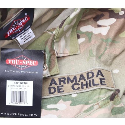 画像3: チリ軍 海軍TRU-SPEC戦闘服ジャケットMULTICAM迷彩SMALL-REGULAR新品