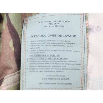 画像5: チリ軍 海軍TRU-SPEC戦闘服ジャケットMULTICAM迷彩SMALL-REGULAR新品