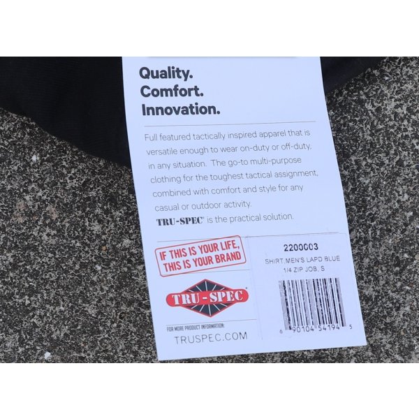 画像5: TRU-SPEC 1/4 ジップジョブシャツLAPDブルー新品