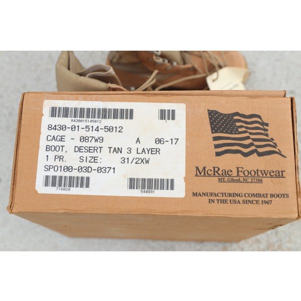 画像7: 米軍Mc Raeデザートブーツ3 1/2XW新品