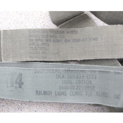 画像3: 米軍M1950(M50)フィールドパンツサスペンダーOD