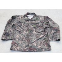 韓国軍 戦闘服ジャケット 韓国陸軍デジタル迷彩105-168-M海軍パッチ付き