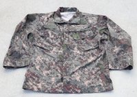 韓国軍 戦闘服ジャケット 韓国陸軍デジタル迷彩105-168-M海軍パッチ付き