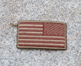 LBT-1781リバースタイプ星条旗フラッグパッチ デザートカラー色 新品