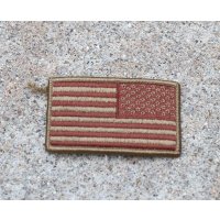 LBT-1781リバースタイプ星条旗フラッグパッチ デザートカラー色 新品