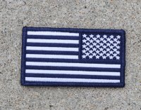 LBT-1781リバースタイプ星条旗フラッグパッチ青 新品