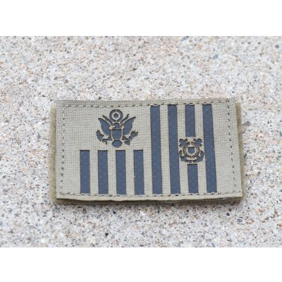 画像1: LBT-1781RN米沿岸警備隊旗フラッグパッチ新品