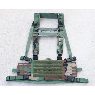 画像1: LBT-1961-LCミニマリストチェストリグ ウッドランド迷彩 新品