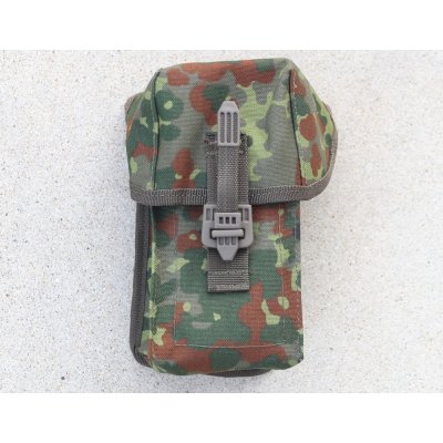 画像1: メーカー不明G36ダブルマガジンポーチ ドイツ連邦軍(ドイツ軍)フレクター迷彩 新品