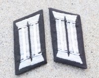 NVA(東ドイツ軍)陸軍士官用襟章2枚セット新品