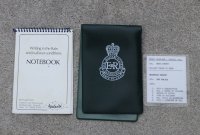 英軍サンドハースト王立陸軍士官学校メモ帳カバー&アクアスクライブ防止メモ帳セット