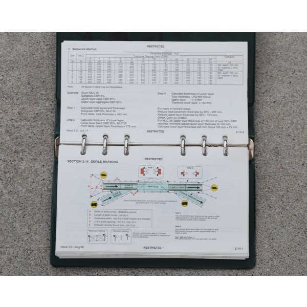 画像8: 英軍バインダー入り王立工兵隊マニュアル