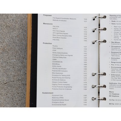 画像9: 英軍陸軍バインダー入りマニュアル