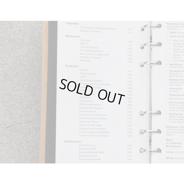 画像9: 英軍陸軍バインダー入りマニュアル