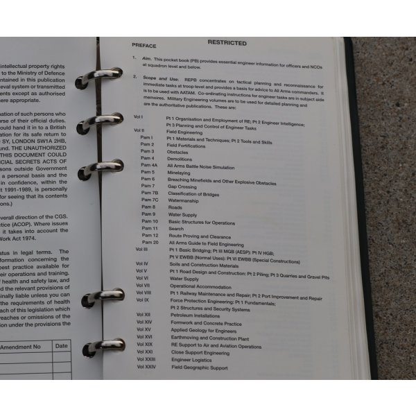 画像10: 英軍バインダー入り王立工兵隊マニュアル