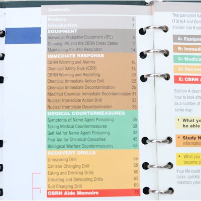 画像8: 英軍陸軍バインダー入りCBRN・負傷者救護マニュアル