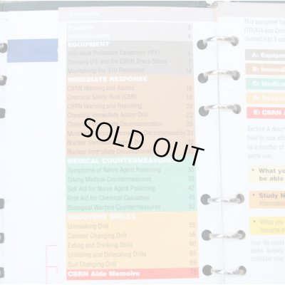 画像8: 英軍陸軍バインダー入りCBRN・負傷者救護マニュアル