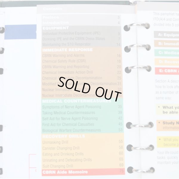 画像8: 英軍陸軍バインダー入りCBRN・負傷者救護マニュアル