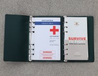 英軍陸軍バインダー入りCBRN・負傷者救護マニュアル