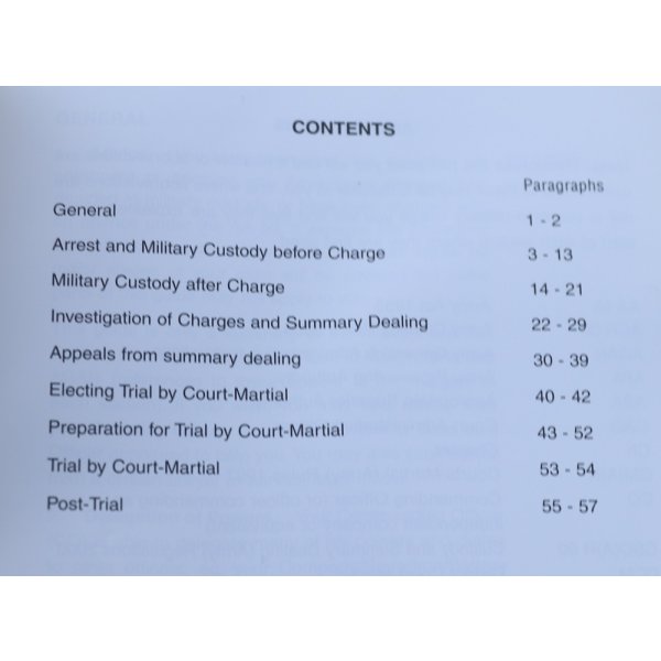 画像4: 英軍陸軍逮捕起訴時マニュアル