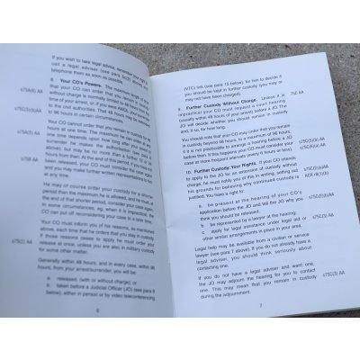 画像5: 英軍陸軍逮捕起訴時マニュアル