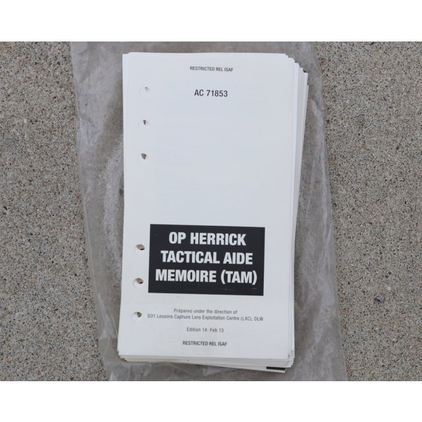 画像1: 英軍ヘリック作戦時アフガニスタン派遣マニュアル