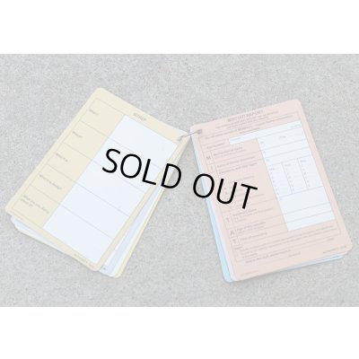 画像9: 英軍 報告・記録カードセット