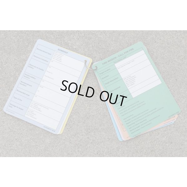 画像8: 英軍 報告・記録カードセット