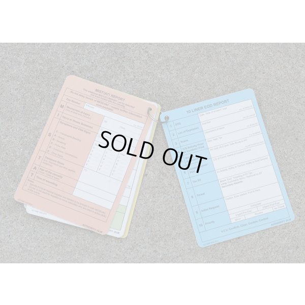 画像11: 英軍 報告・記録カードセット