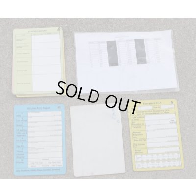 画像2: 英軍 報告・記録カードセット