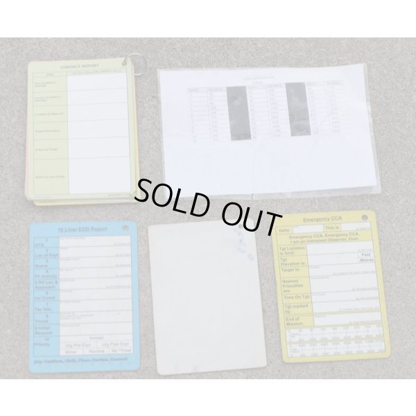 画像2: 英軍 報告・記録カードセット