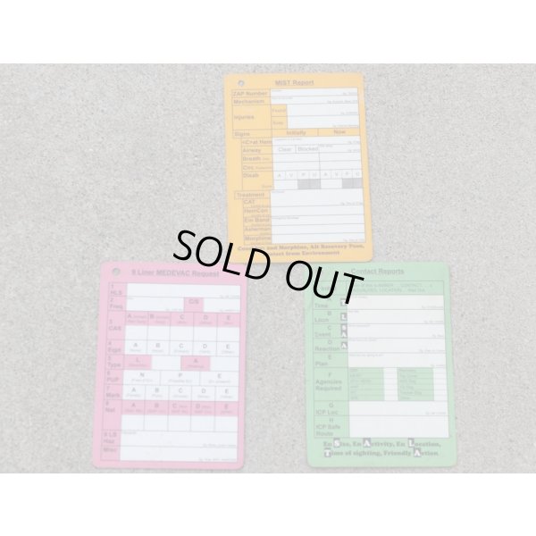 画像13: 英軍 報告・記録カードセット